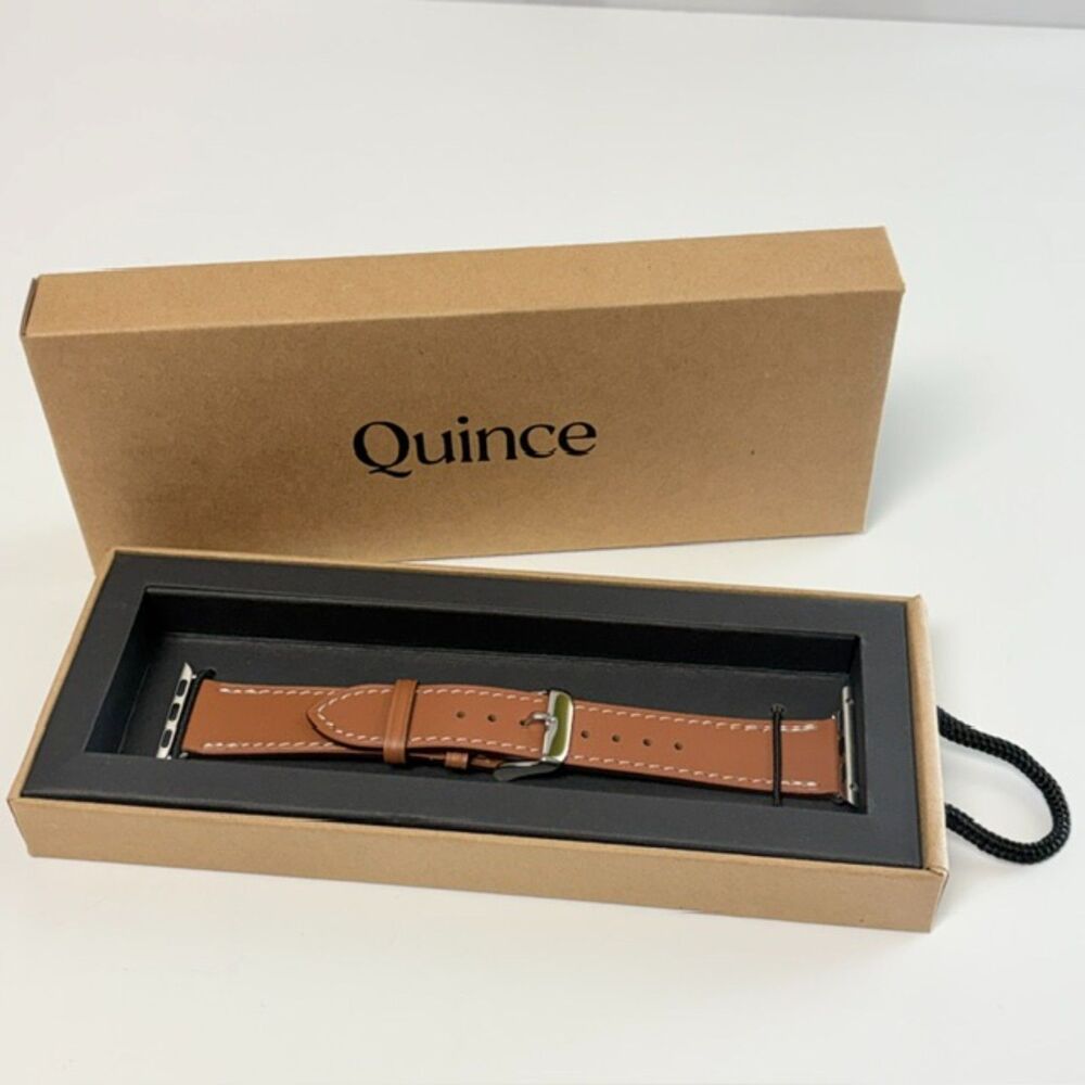 Quince Leather Apple Watch Band Cognac 38–42mm New in Box